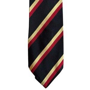 New Club Room Boys Silk Tie Red Gold Stripe Harry Potter Prep School Style